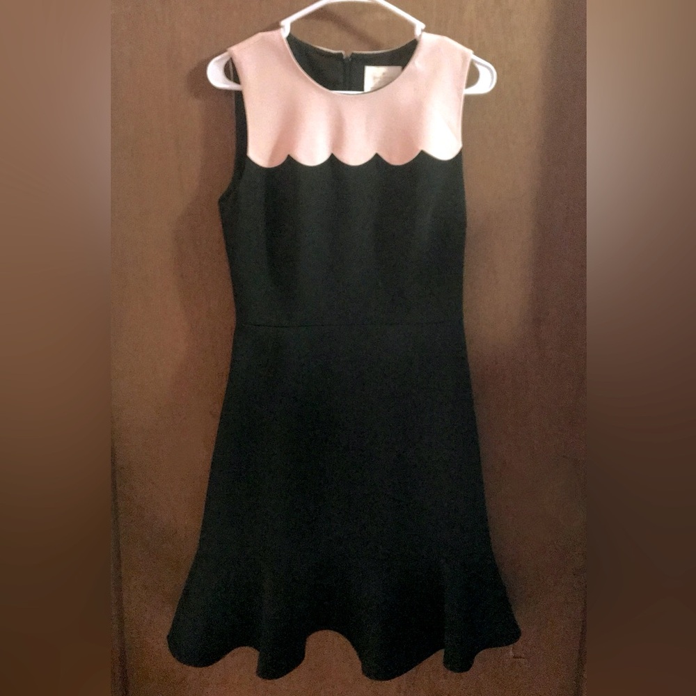 Black and Pink Sleeveless Dress